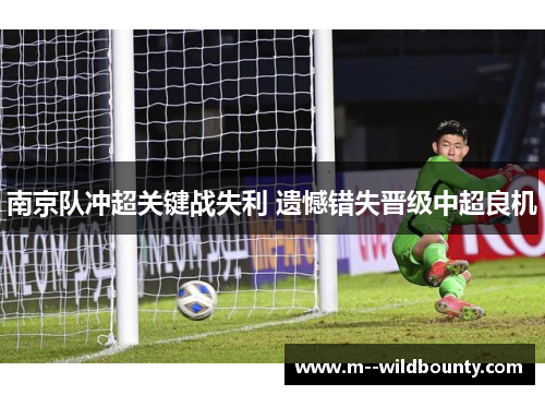 南京队冲超关键战失利 遗憾错失晋级中超良机
